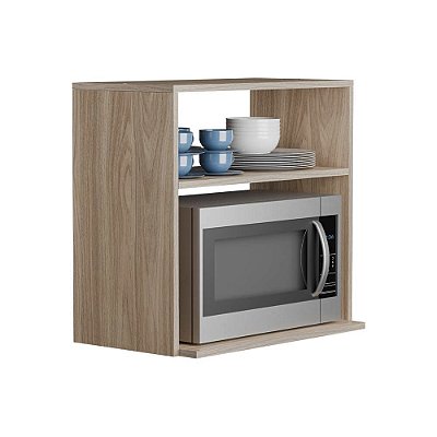Suporte Nicho para Micro-ondas Forno Elétrico Cozinha Freijó 60cm