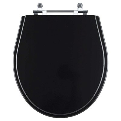 Assento Sanitário Windsor Ébano (Preto) para vaso Deca
