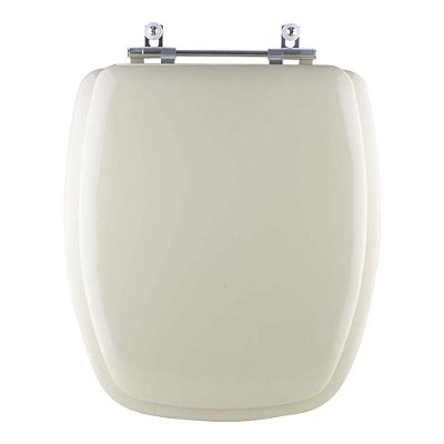 Assento Sanitário Almofadado Stylus Bege Claro para vaso Celite