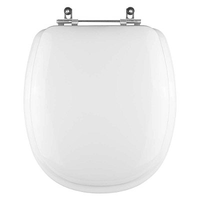 Assento Sanitário Almofadado Alamo Branco para vaso Santa Clara
