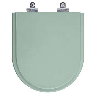 Assento Sanitário Laqueado Soft Close Riviera Agua Marinha para vaso Celite