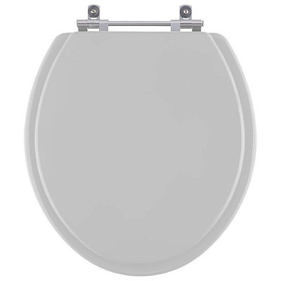 Assento Sanitário Lirio Cinza Prata para vaso Celite