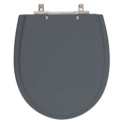 Assento Sanitário Polo Cinza Plus (Cinza Escuro) para vaso Hervy
