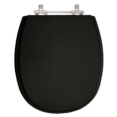 Assento Sanitário Alamo Preto para vaso Santa Clara