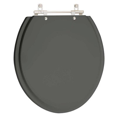 Assento Sanitário Convencional / Oval Cinza Plus (Cinza Escuro) para vaso Hervy