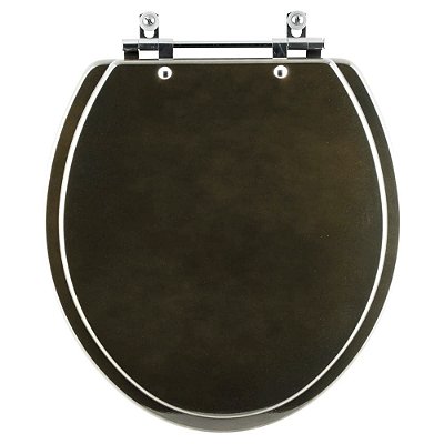 Assento Sanitário Convencional Oval Marrom para vaso Ideal Standard