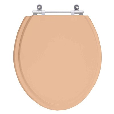 Assento Sanitário Poliester Azalea Pêssego 73 para vaso Celite