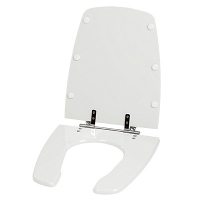 Assento Sanitário Poliester Handicapped Branco para vaso Celite