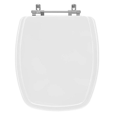 Assento Sanitário Poliéster Primula Branco para vaso Fiori 6lpf