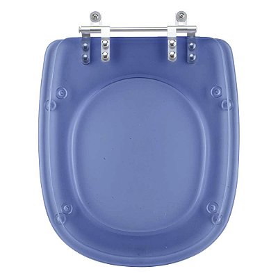 Assento Sanitário Poliester Sabatini Azul Transparente para Vaso Icasa