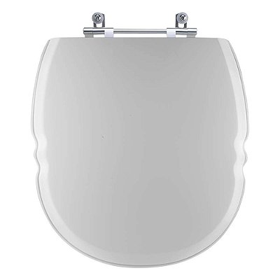 Assento Sanitário Poliester Massima Cinza Platina para vaso Incepa