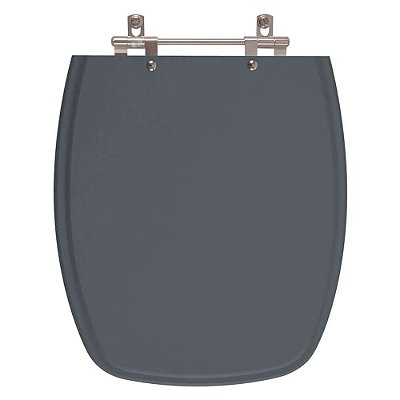 Assento Sanitario Primula Plus Cinza Escuro para bacia Fiori 6lpf