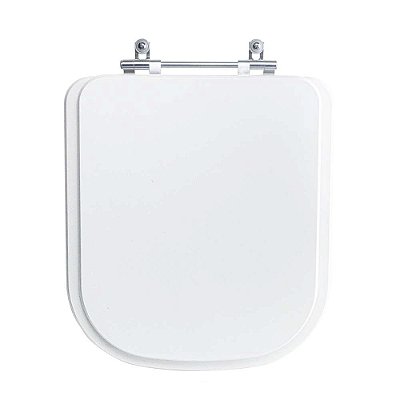 Assento Sanitário Tampa de Vaso Branco MDF Laqueado Elite para bacia Celite