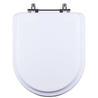 Assento Sanitário Tampa de Vaso Branco MDF Laqueado Level para bacia Deca