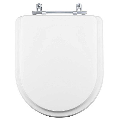 Assento Sanitário Tampa de Vaso Branco Resina Poliester Smart para bacia Celite