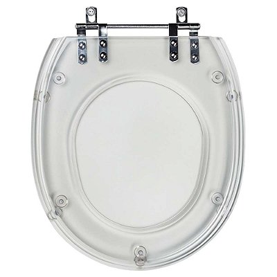 Tampa de Vaso Sanitário Poliéster Aspen Transparente para louça Deca