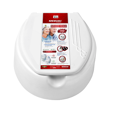 Assento Sanitário Elevado Mebuki 13,5cm