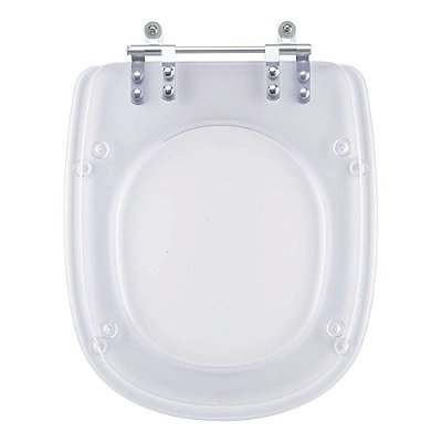 Assento Sanitário Poliéster Paris Transparente para Ideal Standard