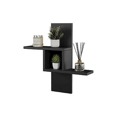 Nicho Decorativo Cross Preto para Sala Quarto Hall