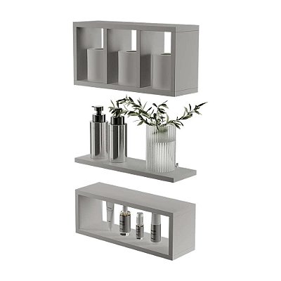 Nichos Prateleiras Decorativas França 40cm Branco para Banheiro