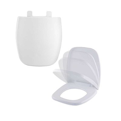 Assento Sanitario com Amortecedor Versato Branco para vaso Celite