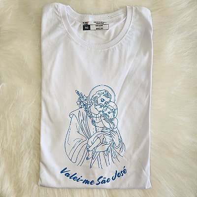 Camiseta Unissex Valei-me São José Branca
