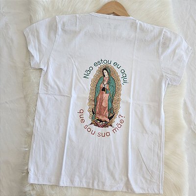 Babylook Não estou eu aqui Guadalupe costas