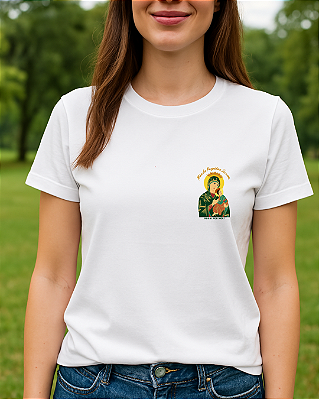 Babylook Nossa Senhora do Perpétuo Socorro Bolsinho