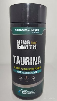 Taurina - Ultra Concentrado - High Performance - 120 Cápsulas / 500mg - King Earth