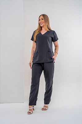 Scrub / Pijama Hospitalar Básico Preto