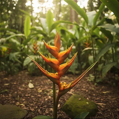 Helicônia Chocolate - Etlingera fulgens