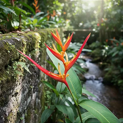 Herbácea Helicônia psittacorum