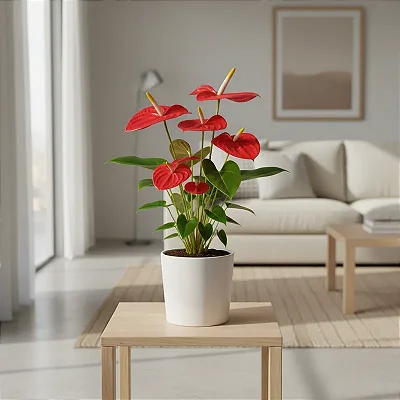 Antúrio Rubi - Anthurium andreanum