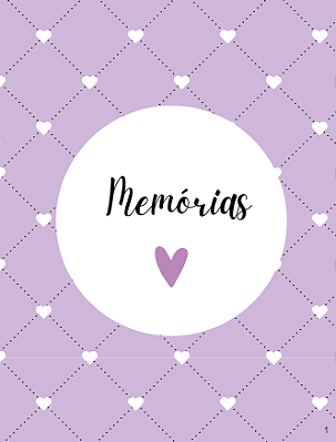 Álbum de Memórias Lilás com 60 Fotos