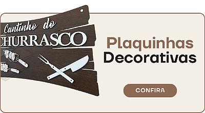 Banner Plaquinhas Decorativas