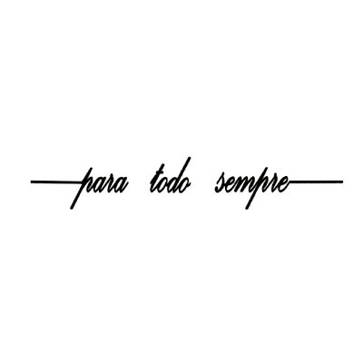 Kit 10 Apliques Decorativos Para Todo Sempre Preto em MDF