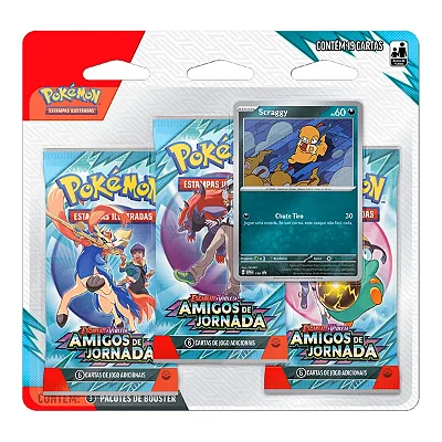 Pack de 3 Boosters Pokemon - Amigos de Jornada