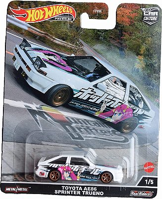 Hot Wheels Premium - Toyota  Ae86 Sprinter Trueno - Anime