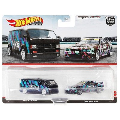 Hot Wheels Team Transport - MBK Van + Nissan Skyline GTR BCNR33