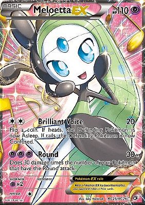 Cards Pokémon - Meloetta EX Full Art