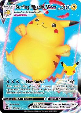 Cards Pokémon - Pikachu Surfista V Max