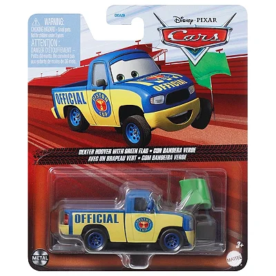 Disney Cars - Dexter Hoover Com Bandeira Verde