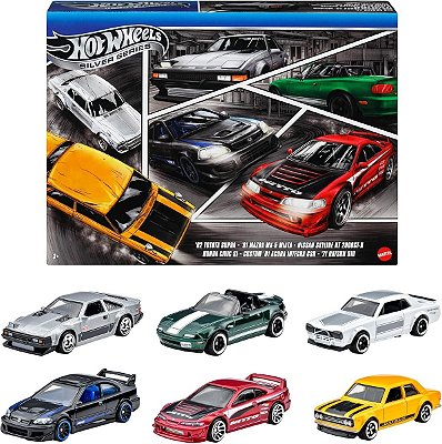 Box Hot Wheels Silver Series - 6 Miniaturas