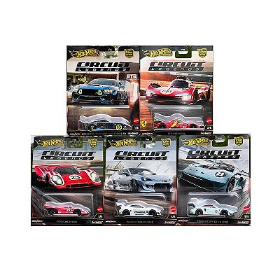 Set Hot Wheels - Circuit Legends 5 Miniaturas