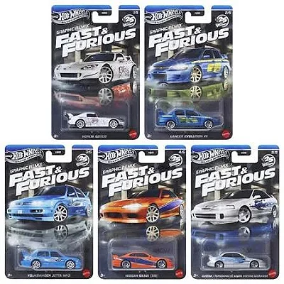 Set Hot Wheels Silver Series - Velozes & Furiosos Graphic Remix