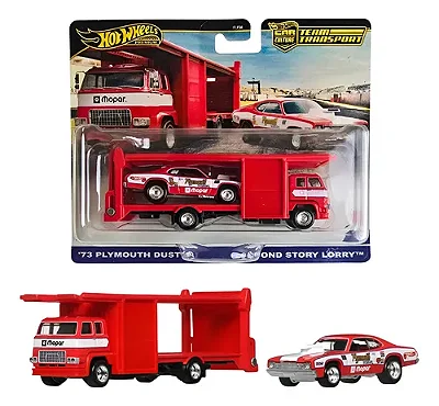 Hot Wheels Team Transport - 73 Plymouth Duster + Second Story Lorry