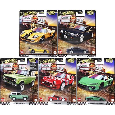 Set Hot Wheels Boulevard - 5 Miniaturas
