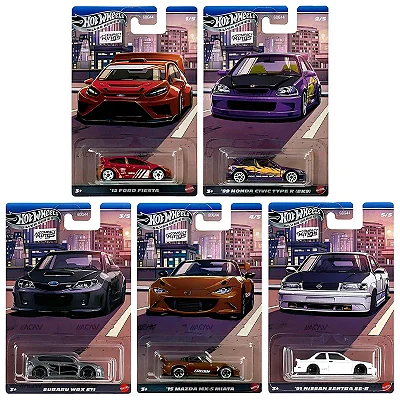 Set Hot Wheels Silver Series - 5 Miniaturas