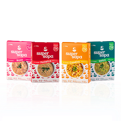 Kit Completo 4 un. Sopa 100% Natural Super Sopa