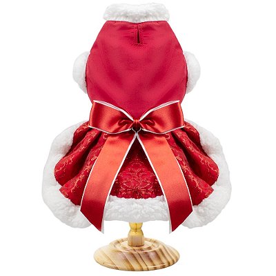 Vestido Natal Brilho noel cachorro cão pet TAMANHO:GG (V2LPZU23U-gg)